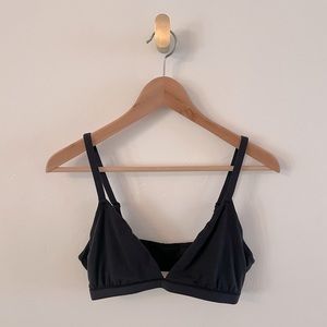SKIMS Fits Everybody Triangle Bralette, Onyx, XL